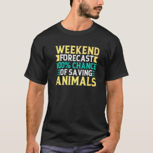Wochenprognose Rettend Tiere Adoption Haustiere Ti T-Shirt