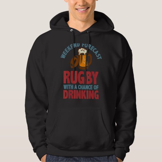 Wochenprognose Rugby mit der Chance, Hoodie (Vorderseite)