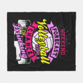Wochenprognose Volleyball mit Chance auf Trinken Fleecedecke (Vorderseite (Horizontal))