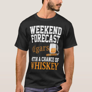 Wochenprognosen für Zigarren und Whiskey T-Shirt