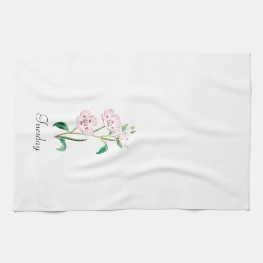 *Wochentage GBUS2,2TUE (Dienstag) - Geschirrtuch (Horizontal)