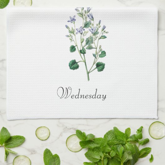 *Wochentage GBUS2,3WED (Mittwoch) - Geschirrtuch (Gefaltet)
