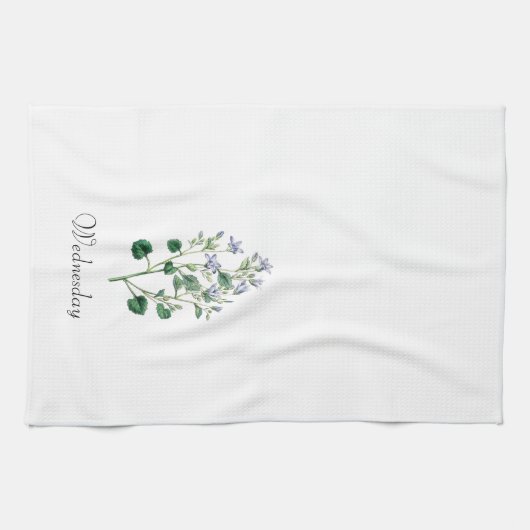 *Wochentage GBUS2,3WED (Mittwoch) - Geschirrtuch (Horizontal)