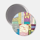 Wochentage Magnet (Vorderseite/Rückseite)