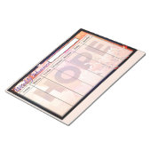 Wochentagsblätter hoffen notizblock (angewinkelt)