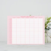 Wöchentlich rosa Medikationspur (Stehend Vorderseite)