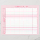 Wöchentlich rosa Medikationspur (Vorderseite)
