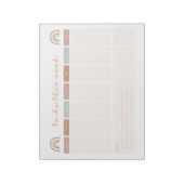 Wöchentlich zu erledigende Liste Notizblock (Rotiert)