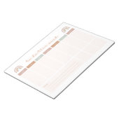 Wöchentlich zu erledigende Liste Notizblock (angewinkelt)