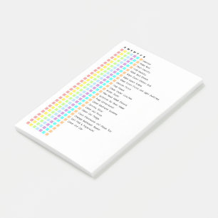 Wöchentliche Aufgabenliste Post-it Klebezettel