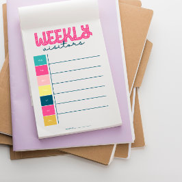 Wöchentliche Besuche, Betreuung, Alterung der Elte Notizblock