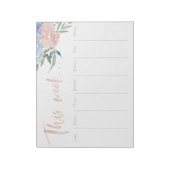 Wöchentliche Blume Notizblock (Rotiert)