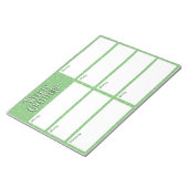 Wöchentliche Dankesblätter Notepad Notizblock (angewinkelt)