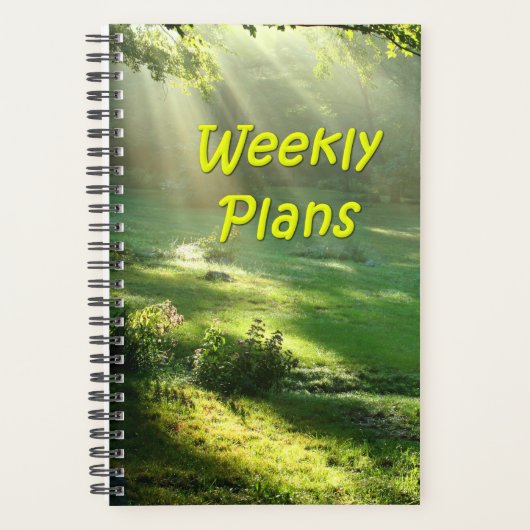 Wöchentliche Pläne für einfaches Himmelslichtdesig Planer (Vorderseite)