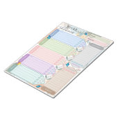 Wöchentliche Planer Blume Butterfly mehrfarbiges T Notizblock (angewinkelt)