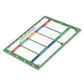 Wöchentliche Planer FERIENAKTIVITÄT | BÜCHER reiße Notizblock (angewinkelt)