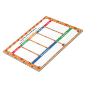 Wöchentliche Planer FERIENAKTIVITÄT | BÜCHER reiße Notizblock (angewinkelt)