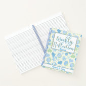 Wöchentliche Reflektion mit Blumendesign Notizblock (Innenseite)