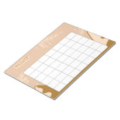 Wöchentliche Routine-Tracker Notizblock (angewinkelt)