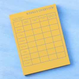 Wöchentliche Übersicht akademischer Planer für Stu