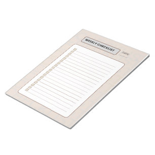 Wöchentlicher Checklisten-Planer Notizblock