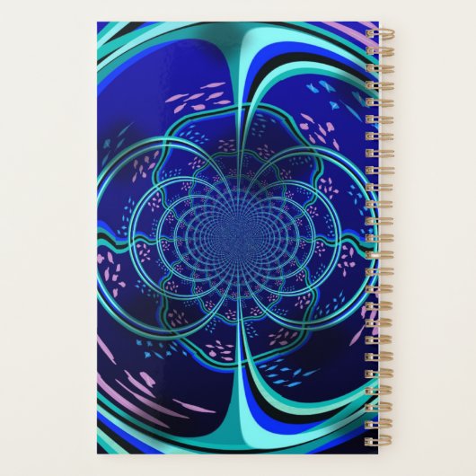 Wöchentlicher Fett-Fraktal Design-Planer Planer (Rückseite)