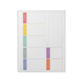 Wöchentlicher Frühjahrsplaner reißen den Notepad a Notizblock (Rotiert)