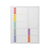 Wöchentlicher Frühjahrsplaner reißen den Notepad a Notizblock (Rotiert)