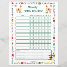 Wöchentlicher Habit Tracker druckbar - Lama Editio