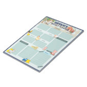 Wöchentlicher Kalender mit Landschaftsbildern Notizblock (angewinkelt)