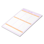 Wöchentlicher Kalender Notizblock (angewinkelt)