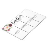 Wöchentlicher Kalender Notizblock (angewinkelt)