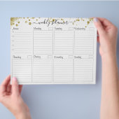 Wöchentlicher Kartenplaner Flyer (Hand)