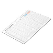 Wöchentlicher Plan - unheilvoller Plan Notizblock (angewinkelt)