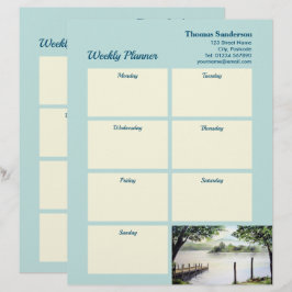 Wöchentlicher Planer Derwentwater Lake District Cu Briefbogen