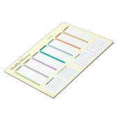 Wöchentlicher Planer Gewohnheits-Tracker To-Do-Lis Notizblock (angewinkelt)