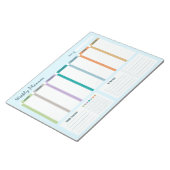 Wöchentlicher Planer Gewohnheits-Tracker To-Do-Lis Notizblock (angewinkelt)
