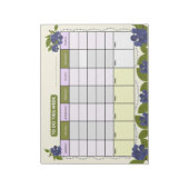 Wöchentlicher Planer mit Blaubeeren Notizblock (Rotiert)