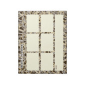 Wöchentlicher Planer mit chaotischen Linien Notizblock (Rotiert)