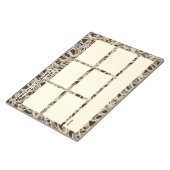 Wöchentlicher Planer mit chaotischen Linien Notizblock (angewinkelt)