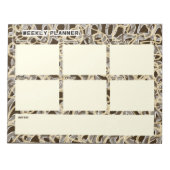 Wöchentlicher Planer mit chaotischen Linien Notizblock (Vorderseite)