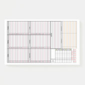 Wöchentlicher Planer mit Mini-Monat, Schlaf u. Post-it Klebezettel (Vorderseite)