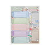 Wöchentlicher Planer Niedlich Cat Kitten mehrfarbi Notizblock (Rotiert)