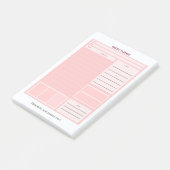 Wöchentlicher Planer Post-it Klebezettel (angewinkelt)