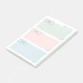 Wöchentlicher Planer Post IT Notes Post-it Klebezettel (angewinkelt)