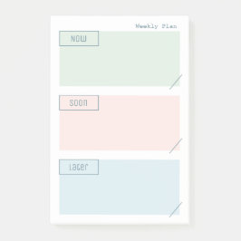 Wöchentlicher Planer Post IT Notes Post-it Klebezettel