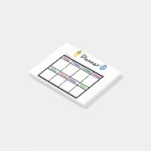 Wöchentlicher Planer Post it Notes Post-it Klebezettel (angewinkelt)