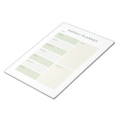 Wöchentlicher Planer: tägliche Zeitblockernennung Notizblock (angewinkelt)