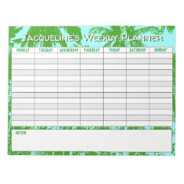 Wöchentlicher Planer, um mit Name Choice zu person Notizblock