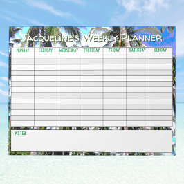Wöchentlicher Planer, um mit Name Choice zu person Notizblock